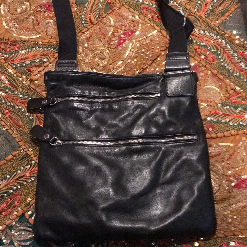 Real leather cross body bags